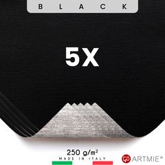Uzorci crnog slikarskog platna ARTMIE - 5 kom | различите димензије