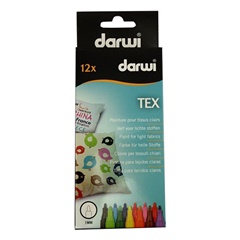 Set markera za tekstil DARWI TEX 12 x 3mm