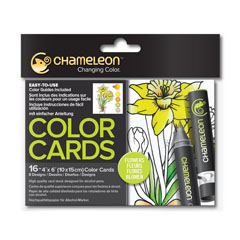 Kartice za bojenje Chameleon Flowers - 16 kom