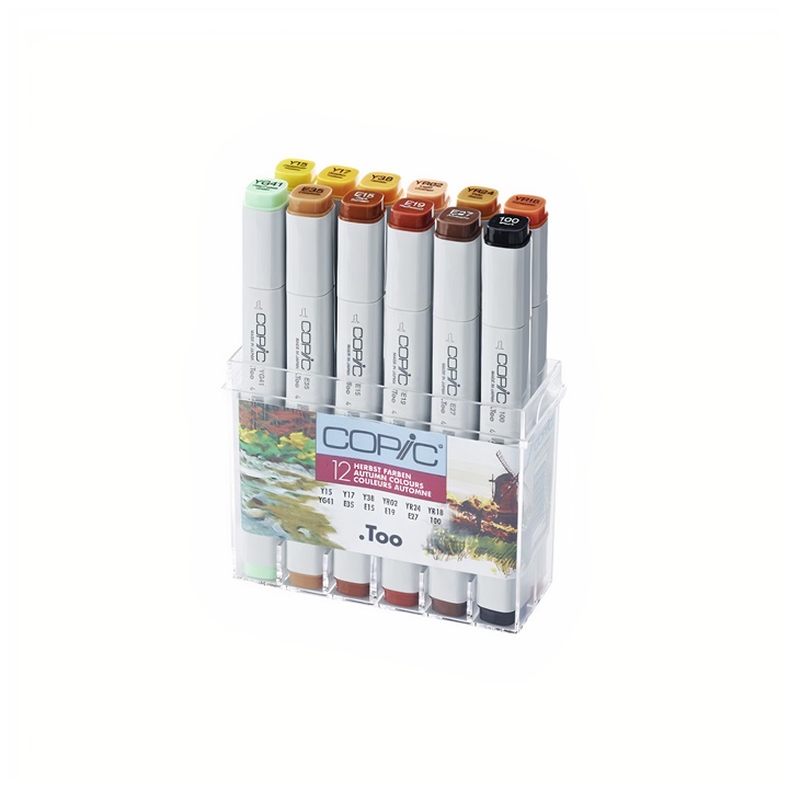 Flomasteri COPIC Classic Autumn Colours - set od 12 kom