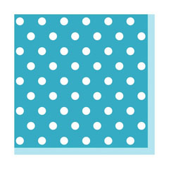 Salvete za dekupaž - Plava sa tačkicama - 1 kom 