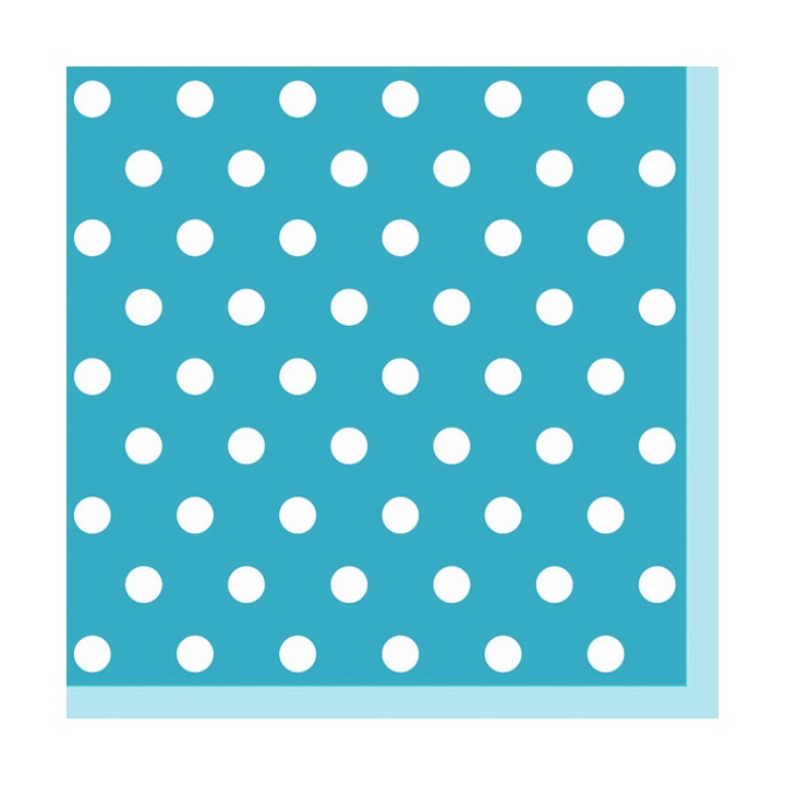 Salvete za dekupaž - Plava sa tačkicama - 1 kom 