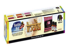 Set boja za tekstil INDIA 6x20ml