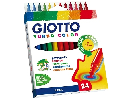 Flomasteri GIOTTO TURBO COLOR - 24 boja