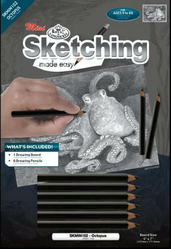 Kreativni set skiciranje - Hobotnica A5
