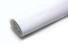 Krep papir 50 x 200 cm - beli