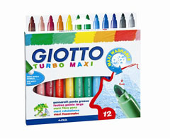 Flomasteri GIOTTO TURBO MAXI - 12 boja