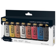 Akrilna boja Solo Goya Effect / set 8 x 20 ml