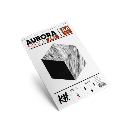 Blok za skiciranje AURORA matt [120g] - 20 listova