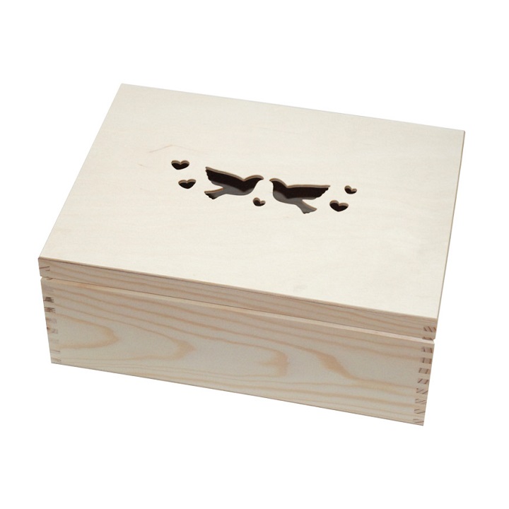 Drvena kutija sa motivom goluba