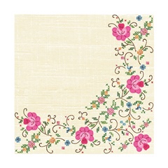 Eko salveta za dekupaž Cross Stitch Frame - 1 kom