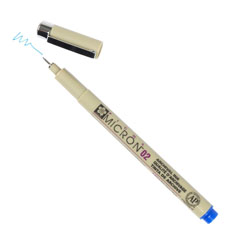 Flomaster za tehničko crtanje SAKURA Pigma Micron BLUE - izaberite debljinu