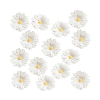 Belo papirno cveće - 14 komada