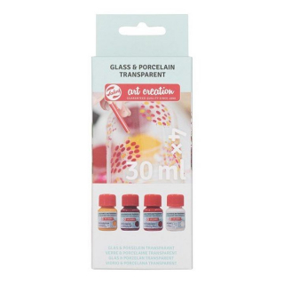 Boje za staklo i porcelan Talens Art Creation - set 4 x 30 ml