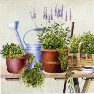 Salveta za dekupaž Potting Herbs - 1 kom