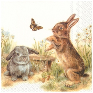 Salvete za dekupaž Bunny - 1 komad