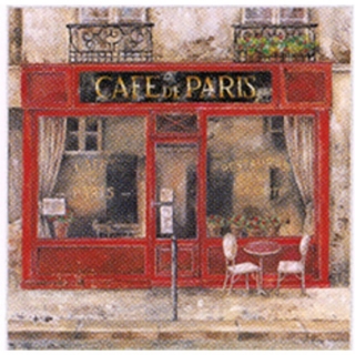 Salvete za DEKUPAŽ - Cafe de Paris - 1 kom 