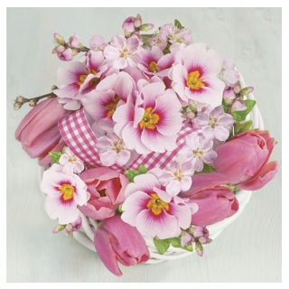 Salvete za dekupaž Pink Bunch - 1 komad 