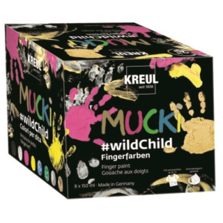 Set boja nanosive prstima MUCKI Wild Child - KREUL - Premium Set 8 x 150 ml