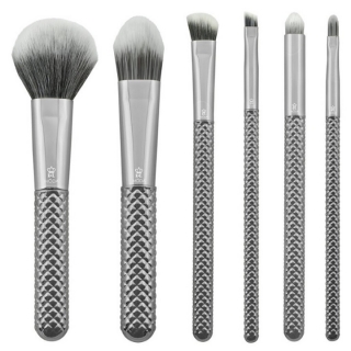Set kozmetičkih četkica Metalik srebrne