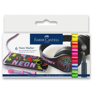 Set neonskih markera Faber Castell 6 kom