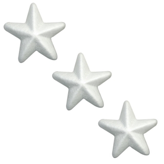 Zvezde od polistirena 15 cm - set od 3 komada