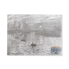 Platno na kartonu sa skicom umentičkog dela - Impression Sunrise, Monet 