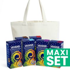 Retro batik set - 6 nijansi + pamučna torba