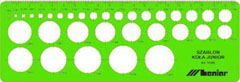 Ahitektonski šablon za tehničko crtanje - 33 kruga
