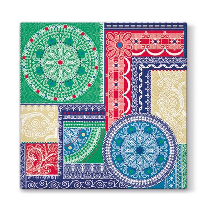 Salveta za dekupaž - Ornamenti u mozaiku - 1 komad