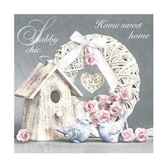 Salveta za dekupaž - Shabby Chic Home - 1 komad
