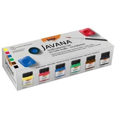 Set boja za svetli tekstil JAVANA Basic Colors 6x20 ml
