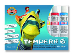 Set tempera Koh-i-noor 6-delni - 6 x 16 ml