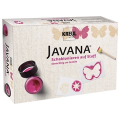 Set za slikanje na tekstilu pomoću šablona JAVANA KREUL