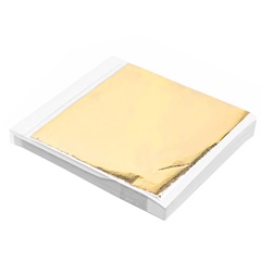 Zlatni metalik zlatni list za pozlatu 14 k 13 cm 100 listova